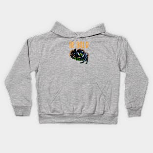 Be Bold Jumping Spider in Orange Kids Hoodie